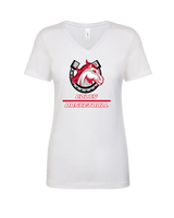 El Camino HS Boys Basketball Split - Womens Vneck