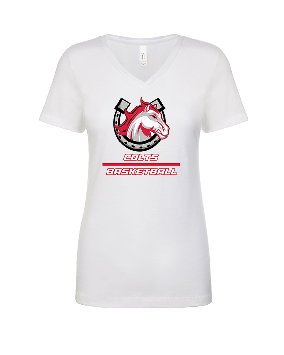 El Camino HS Boys Basketball Split - Womens Vneck