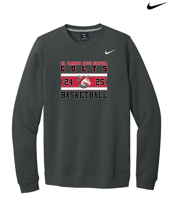 El Camino HS Boys Basketball Stamp - Mens Nike Crewneck