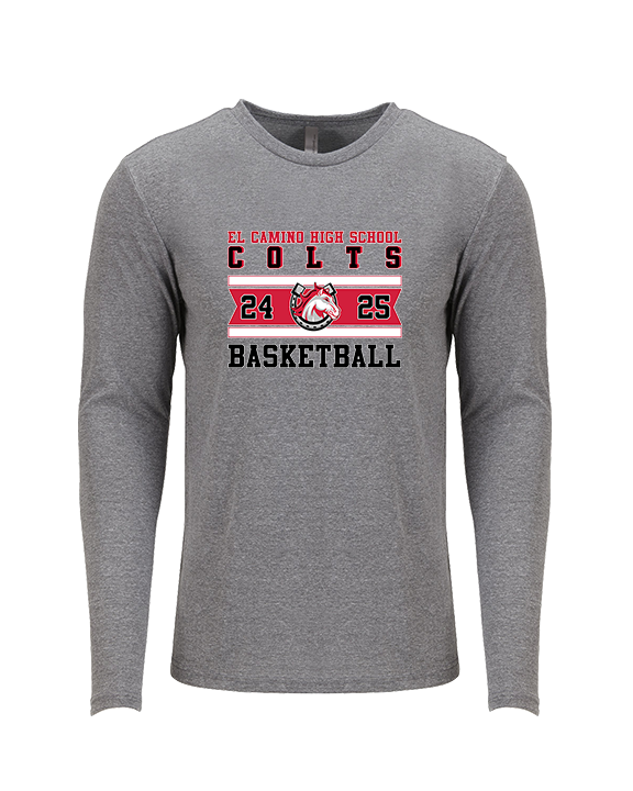 El Camino HS Boys Basketball Stamp - Tri-Blend Long Sleeve