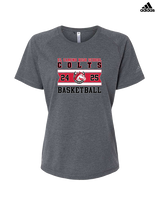 El Camino HS Boys Basketball Stamp - Womens Adidas Performance Shirt