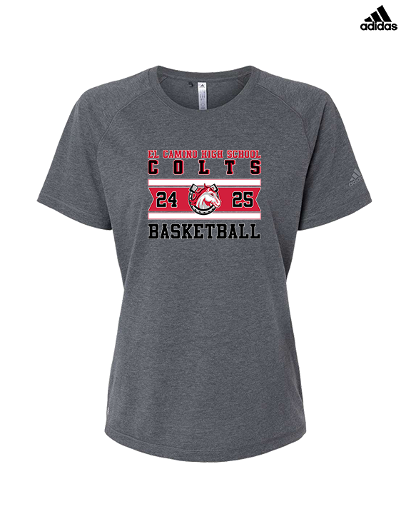 El Camino HS Boys Basketball Stamp - Womens Adidas Performance Shirt