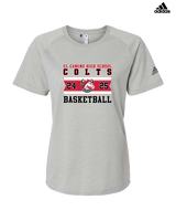 El Camino HS Boys Basketball Stamp - Womens Adidas Performance Shirt