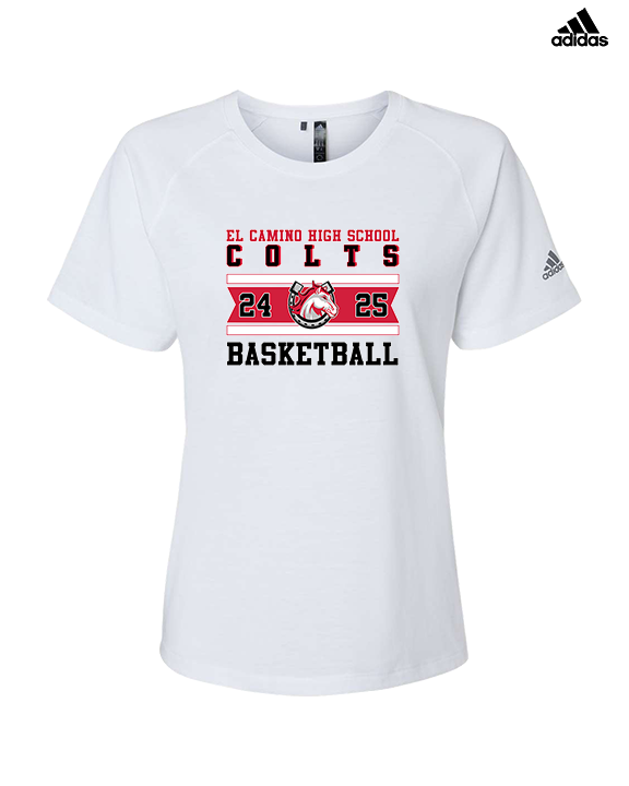 El Camino HS Boys Basketball Stamp - Womens Adidas Performance Shirt