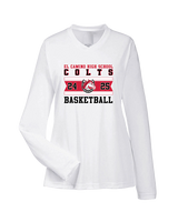 El Camino HS Boys Basketball Stamp - Womens Performance Longsleeve