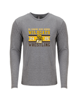 El Camino HS Wrestling Stamp 25 - Tri-Blend Long Sleeve