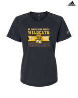 El Camino HS Wrestling Stamp 25 - Womens Adidas Performance Shirt