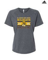 El Camino HS Wrestling Stamp 25 - Womens Adidas Performance Shirt