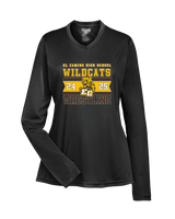 El Camino HS Wrestling Stamp 25 - Womens Performance Longsleeve
