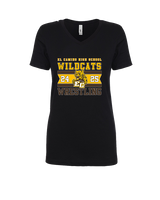 El Camino HS Wrestling Stamp 25 - Womens Vneck