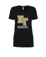 El Toro HS Football Logo V2 - Womens Vneck