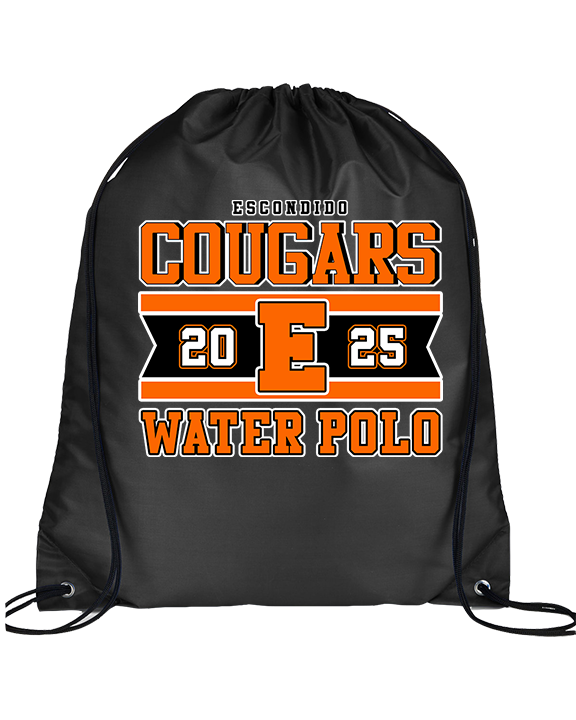 Escondido HS Boys Water Polo Stamp 25 - Drawstring Bag