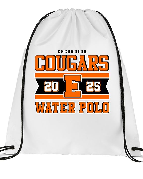 Escondido HS Boys Water Polo Stamp 25 - Drawstring Bag