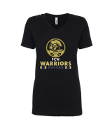 FC Warriors Soccer Stacked - Womens Vneck