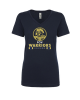 FC Warriors Soccer Stacked - Womens Vneck