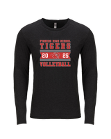 Fishers HS Boys Volleyball Stamp 25 - Tri-Blend Long Sleeve