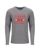 Fishers HS Boys Volleyball Stamp 25 - Tri-Blend Long Sleeve