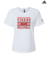 Fishers HS Boys Volleyball Stamp 25 - Womens Adidas Performance Shirt