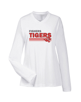 Fishers HS Boys Volleyball Stripes - Womens Performance Longsleeve