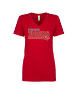 Fishers HS Boys Volleyball Stripes - Womens Vneck