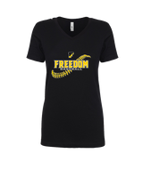 Freedom HS Baseball Seams - Womens Vneck