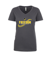Freedom HS Baseball Seams - Womens Vneck