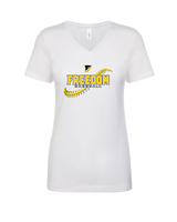 Freedom HS Baseball Seams - Womens Vneck