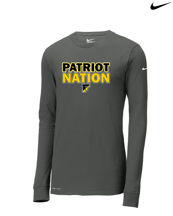 Freedom HS Football Nation - Mens Nike Longsleeve
