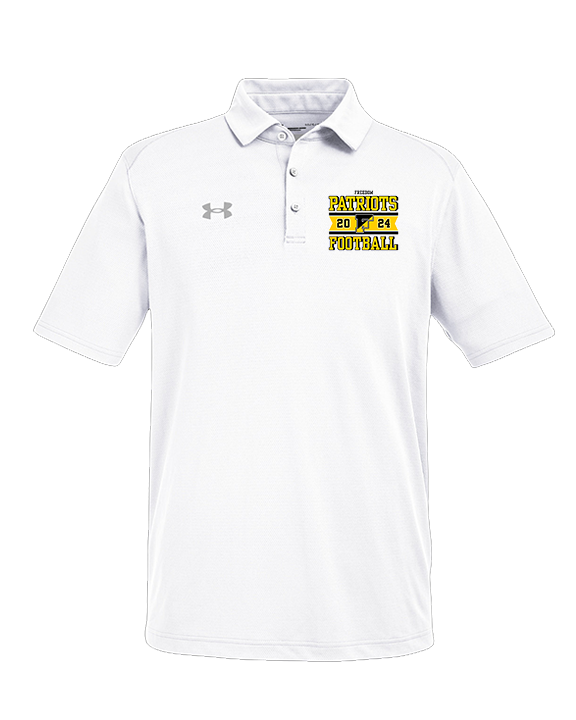 Freedom HS Football Stamp - Under Armour Mens Tech Polo