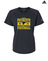 Freedom HS Football Stamp - Womens Adidas Performance Shirt