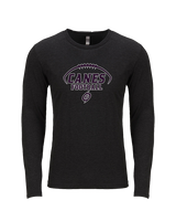 Gainesville HS Football Canes Purple Logo - Tri-Blend Long Sleeve