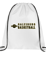Galesburg HS Boys Basketball Basic - Drawstring Bag