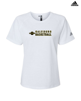 Galesburg HS Boys Basketball Basic - Womens Adidas Performance Shirt