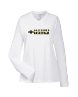 Galesburg HS Boys Basketball Basic - Womens Performance Longsleeve
