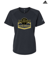 Galesburg HS Boys Basketball Board - Womens Adidas Performance Shirt