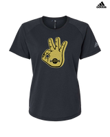 Galesburg HS Boys Basketball Shooter - Womens Adidas Performance Shirt