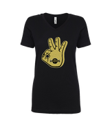 Galesburg HS Boys Basketball Shooter - Womens Vneck