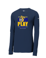 Gallego Intermediate MS Band Play Loud - Mens Nike Longsleeve