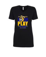 Gallego Intermediate MS Band Play Loud - Womens Vneck