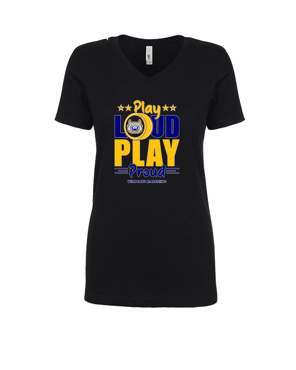 Gallego Intermediate MS Band Play Loud - Womens Vneck