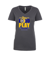 Gallego Intermediate MS Band Play Loud - Womens Vneck