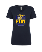 Gallego Intermediate MS Band Play Loud - Womens Vneck