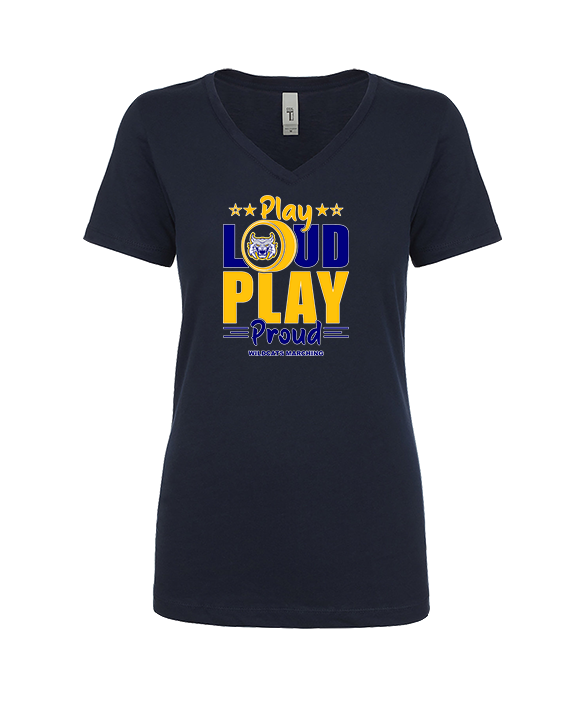 Gallego Intermediate MS Band Play Loud - Womens Vneck
