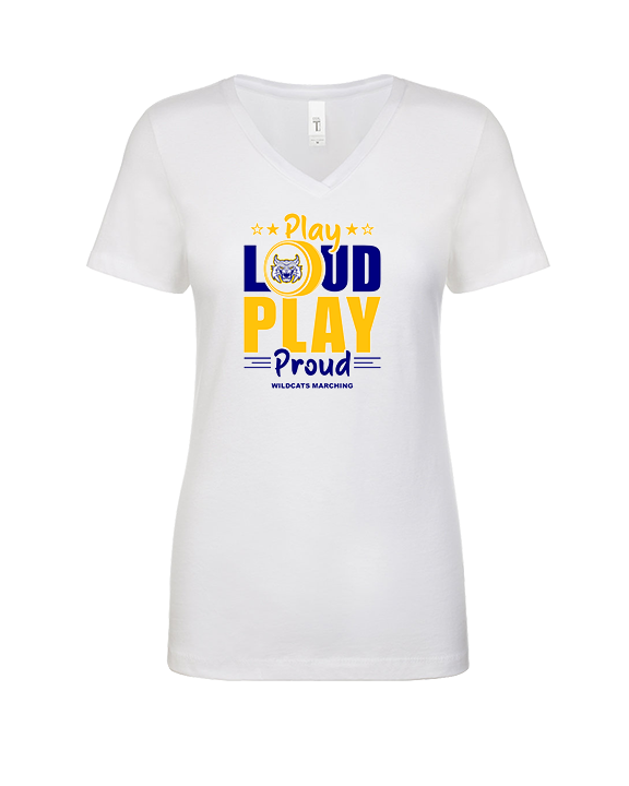 Gallego Intermediate MS Band Play Loud - Womens Vneck