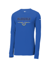 Glendale HS Football Design - Mens Nike Longsleeve