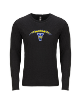Glendale HS Football Laces - Tri-Blend Long Sleeve