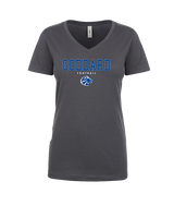 Goddard HS Football Block - Womens V-Neck