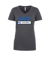 Goddard HS Football Pennant - Womens Vneck