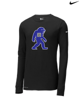 Goddard HS Powerlifting Silhouette Logo - Mens Nike Longsleeve