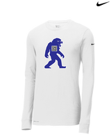 Goddard HS Powerlifting Silhouette Logo - Mens Nike Longsleeve